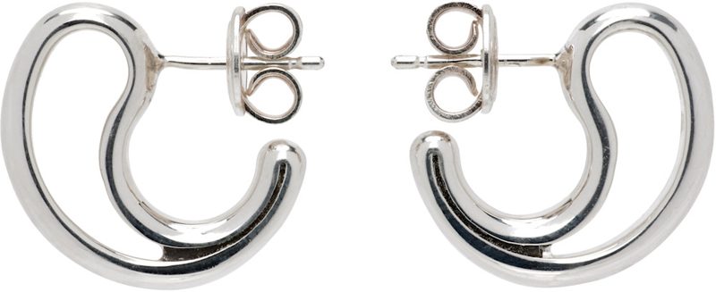 Silver Frills Small Earrings 242798F022031