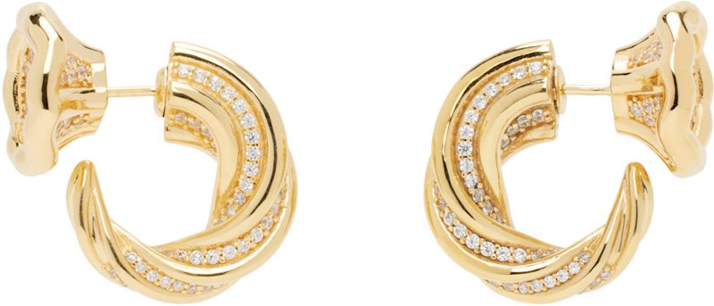 Gold Knot Earrings 251798F022009