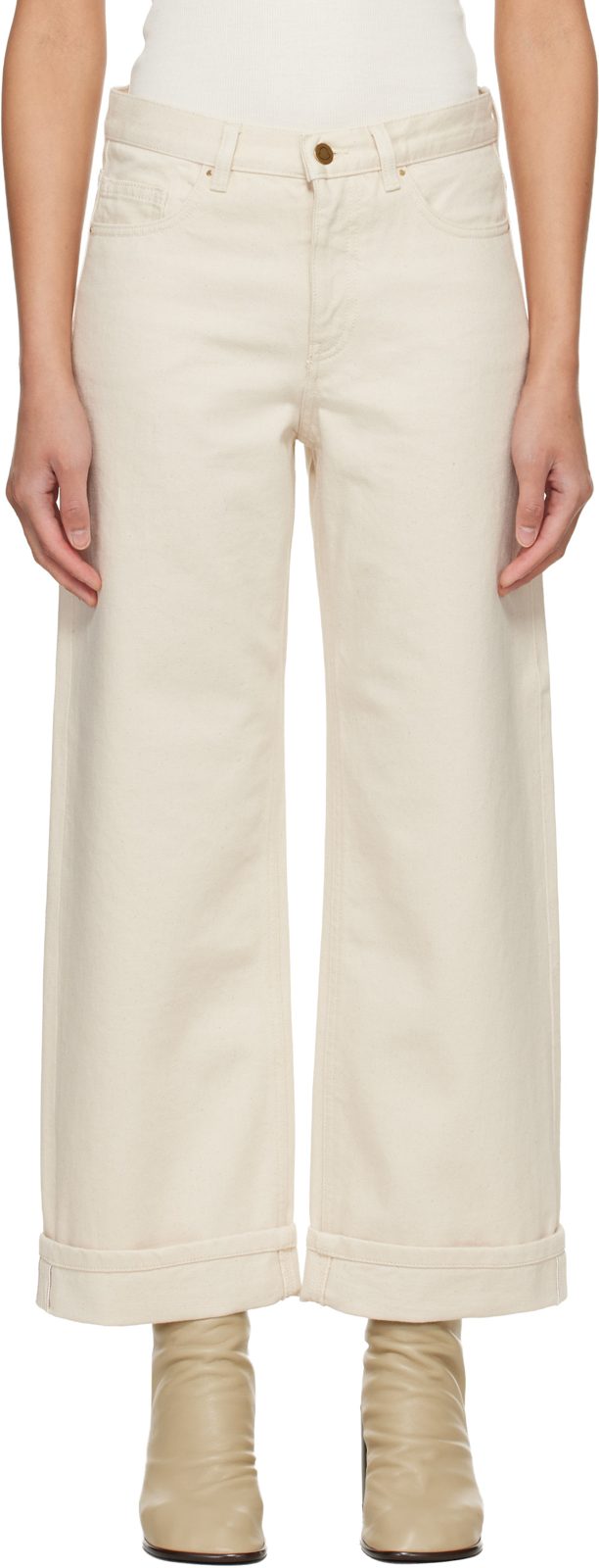 오프화이트 Cropped Jeans 261111F069027