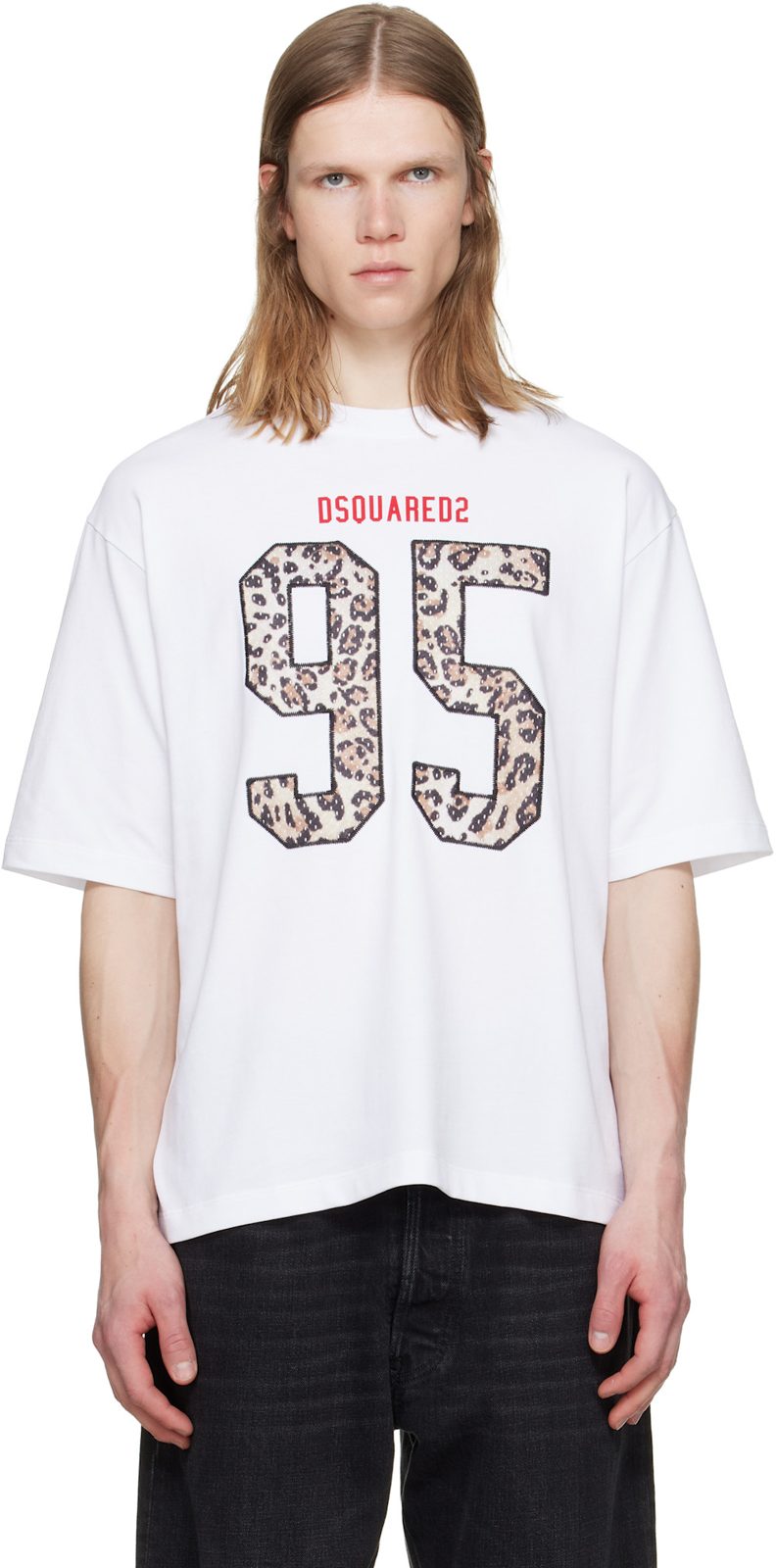 White Wild2 Loose Fit T-shirt 261148M213016