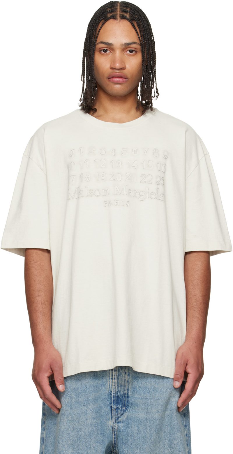 오프화이트 Embroidered Logo T-shirt 261168M213025