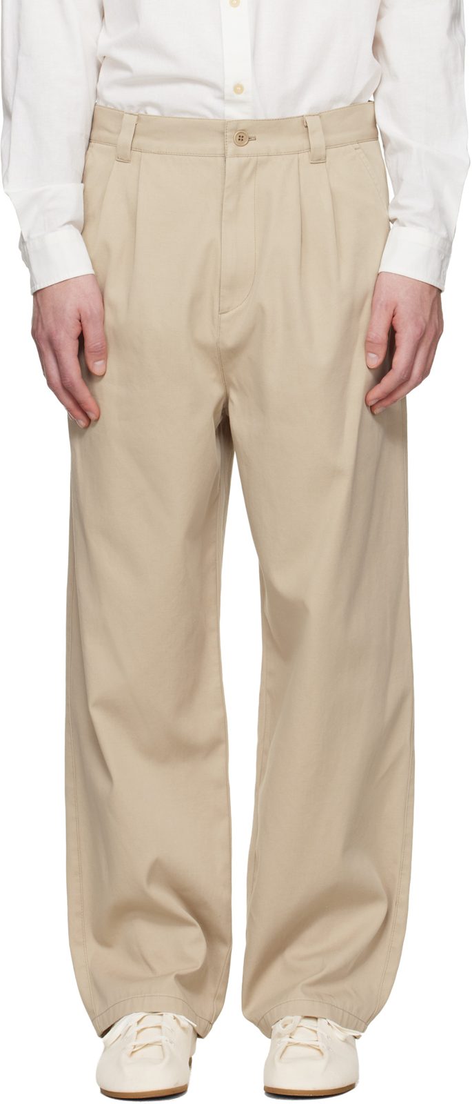 Beige Ricky Trousers 261252M191024