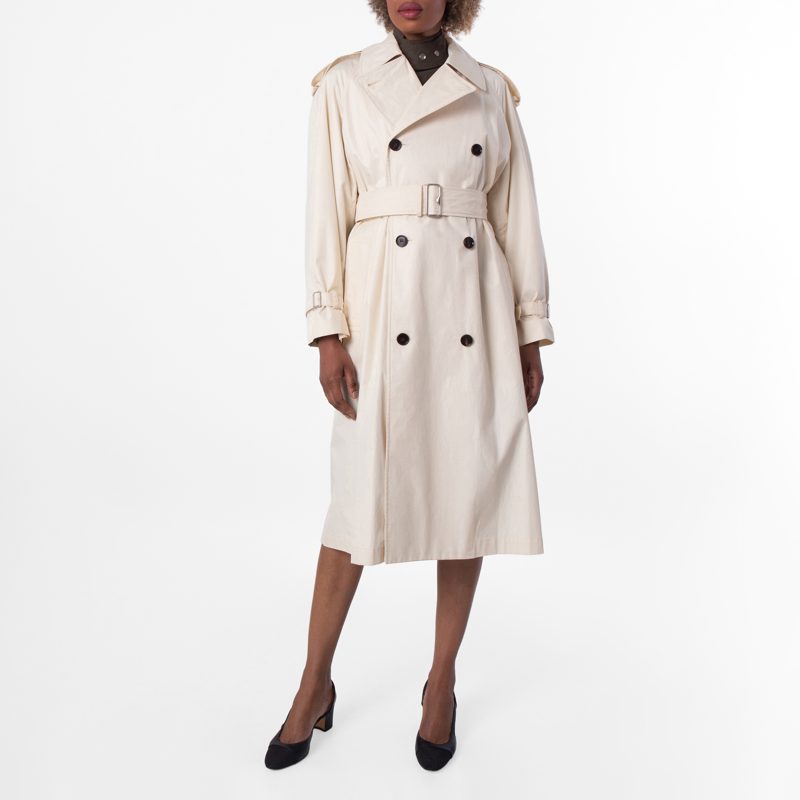Belted Cotton-Gabardine Trench Coat_Calico