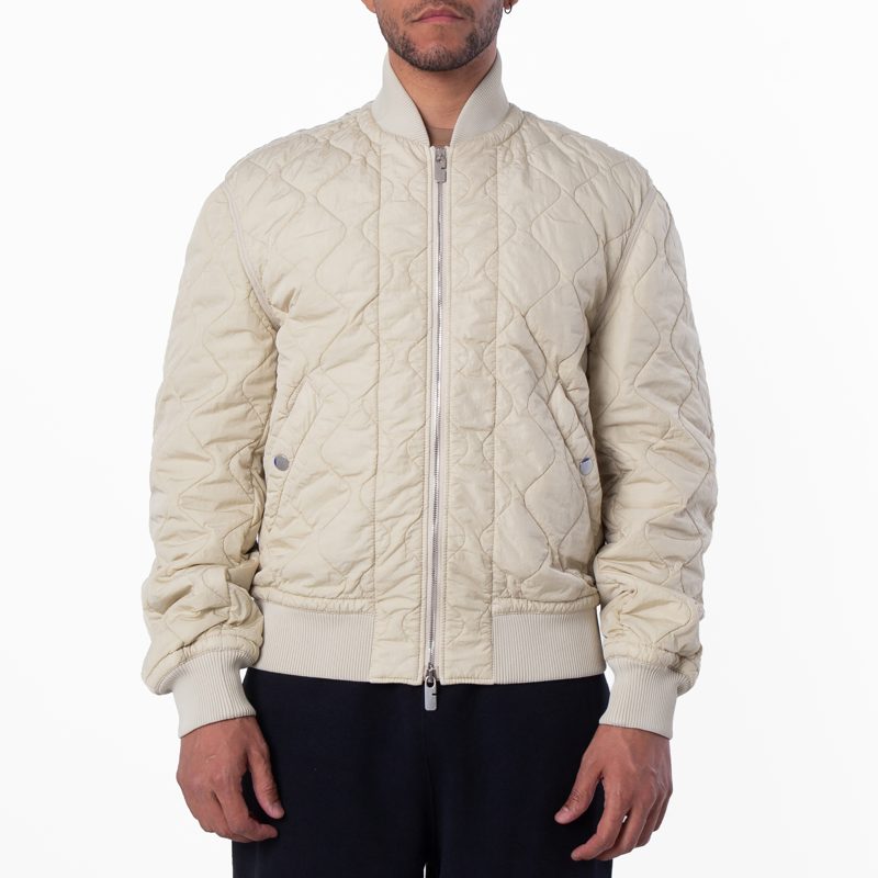 Quilted Nylon Bomber Jacket_Soap