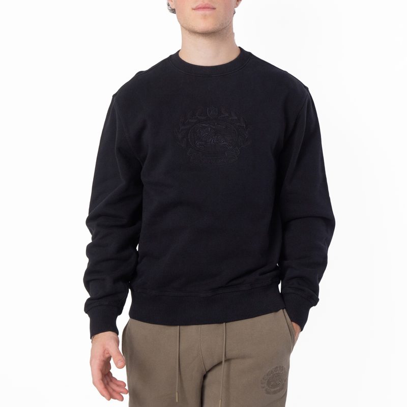 EKD Embroidered Cotton Sweatshirt_Black