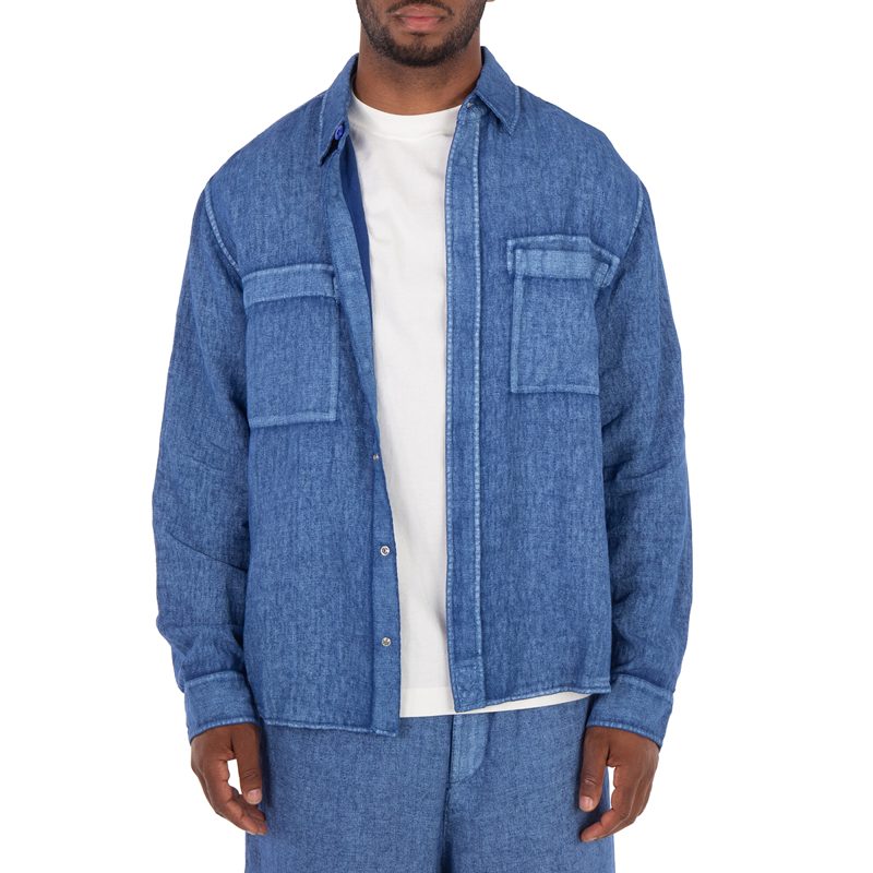Long-Sleeve Linen Shirt_Knight