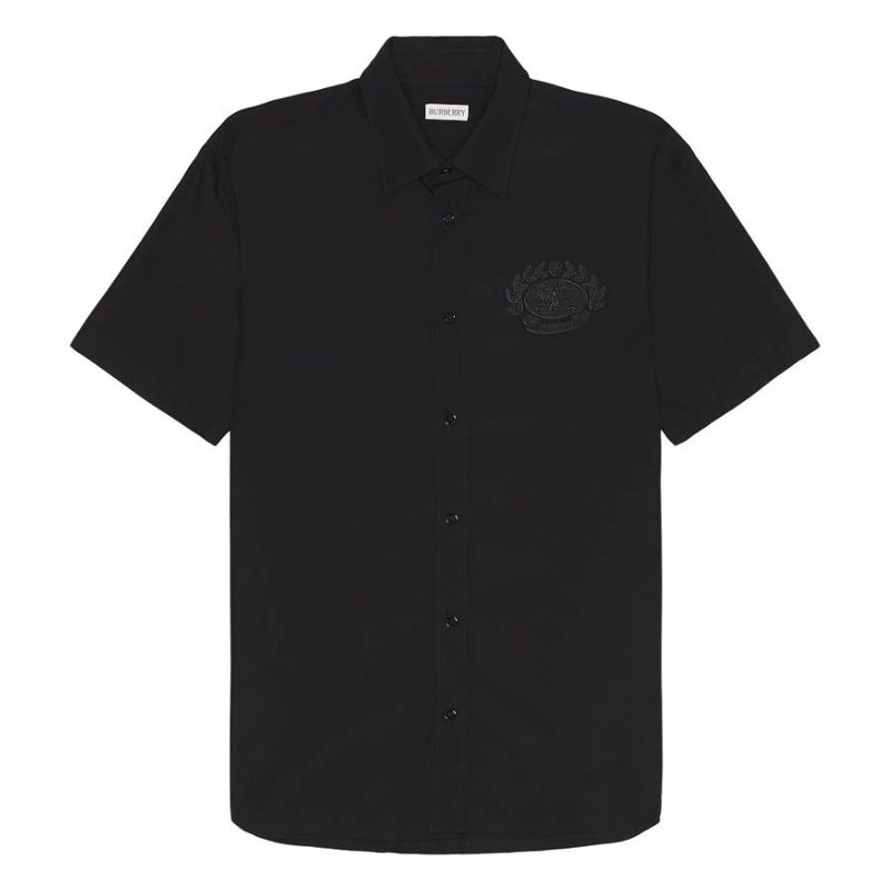 EKD Short-Sleeved Cotton Shirt_Black