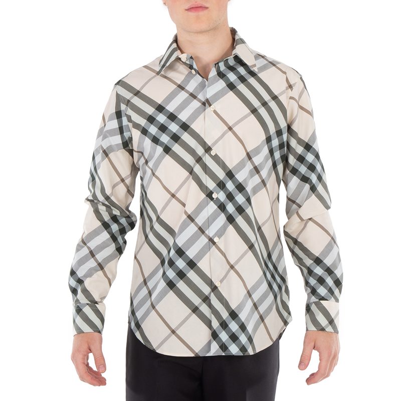 Nova Check Jacquard Classic Collar Shirt_Alabaster Ip Check