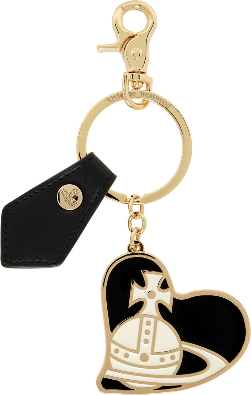 Gold Orb Heart Keychain 261314M148024