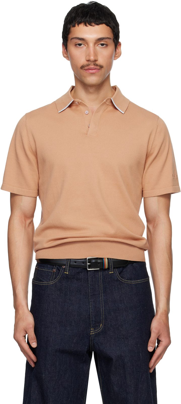 Paul Smith Tan Short Sleeve Polo 261260M212017