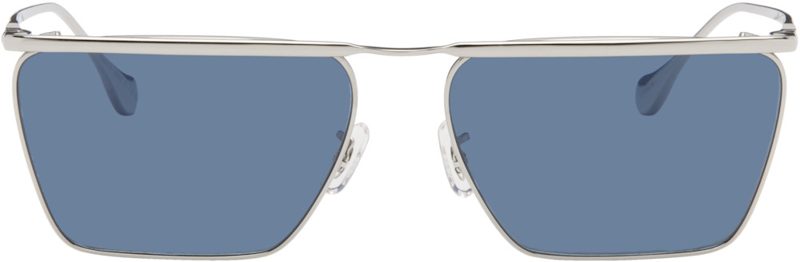 Silver Oliver Peoples Wireframe Edition 2 Sunglasses 262249M134016