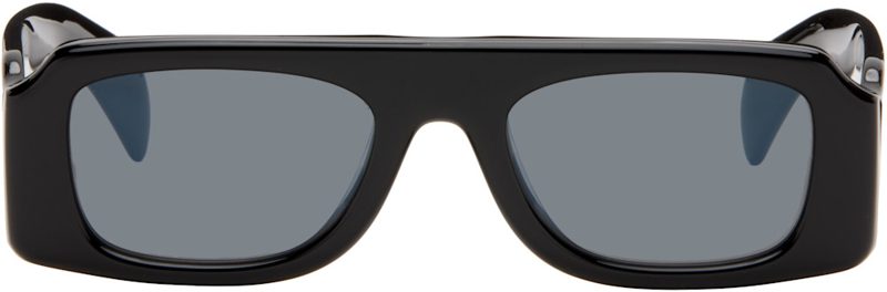 Black Oliver Peoples Edition 4 Sculptural Sunglasses 262249M134000