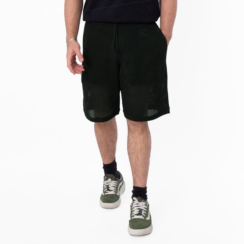 EKD Embroidered Cotton Mesh Shorts