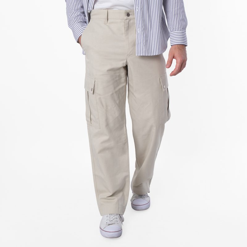 Cotton-Blend Cargo Trousers