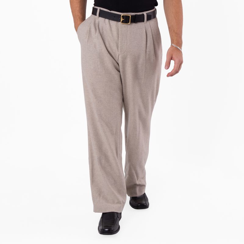 Hugo [보스] Mens Straight Waistband Wool Pants