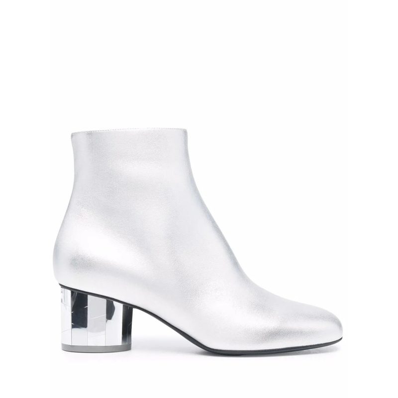 Womens Silver Tone Ankle boots boots