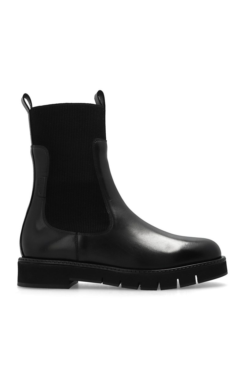 Salvatore Black Leather Rook Chelsea Boots