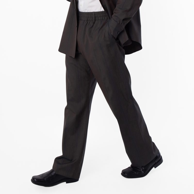 Striped Trousers With An Elasticated Waistband