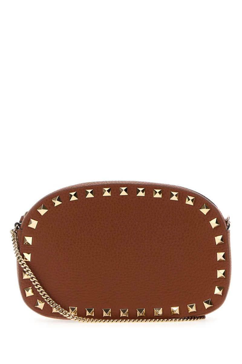 Garavani Brown Leather Rockstud Crossbody Bag_Selleria