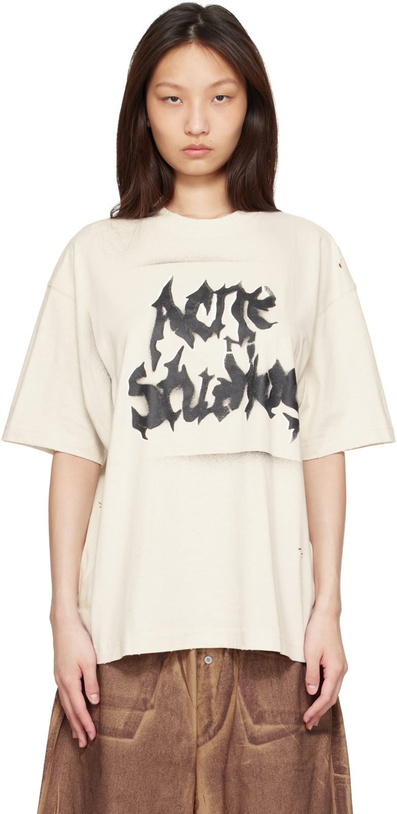 ์คํํ์ดํธ Gothic Logo T-shirt 262129F110102