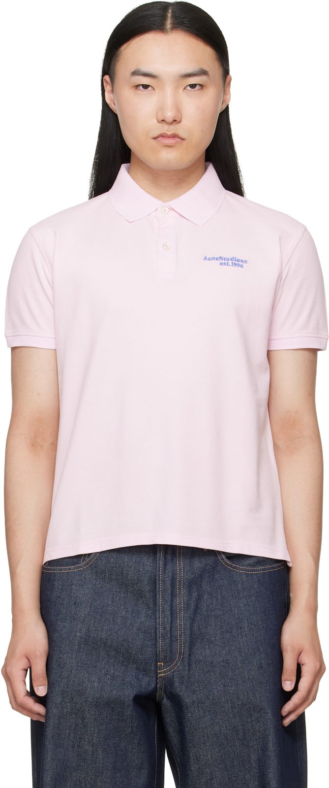 Pink Logo Polo 262129M212000