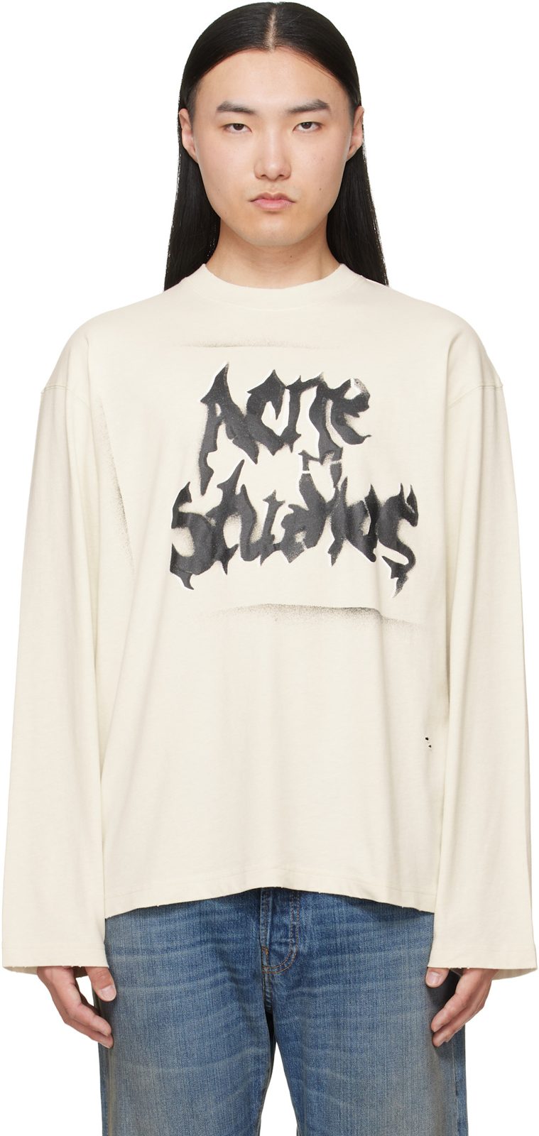 오프화이트 Gothic Logo T-shirt 262129M213006