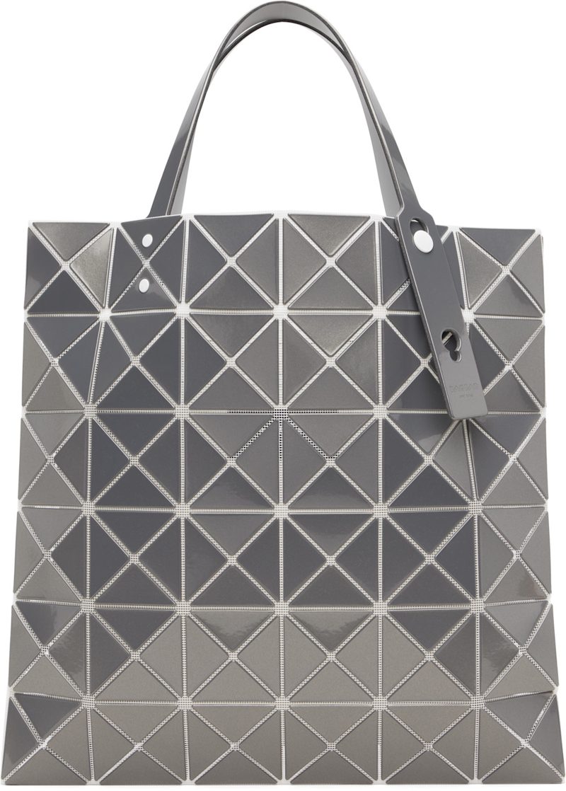 Gray Lucent Metallic Tote 262730M172008
