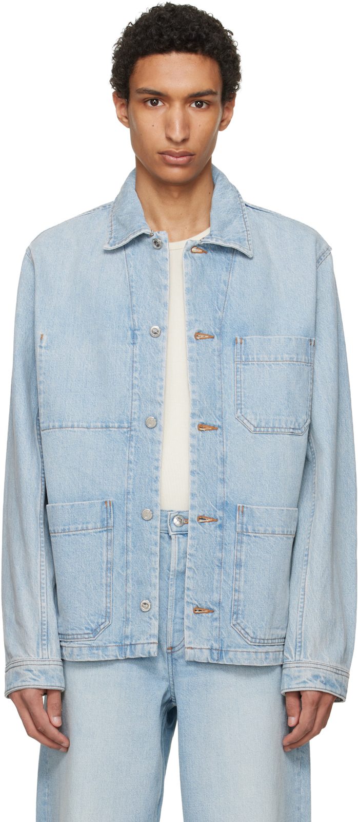 Blue New Rodney Denim Jacket 261252M177004