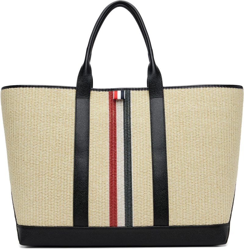 Beige Medium Tool RWB Stripe Tote 262381F049000
