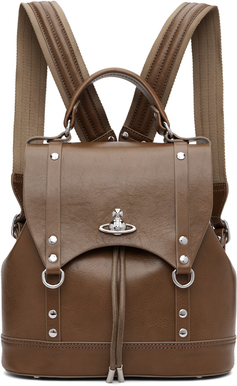 Brown Max Small Backpack 261314F042009