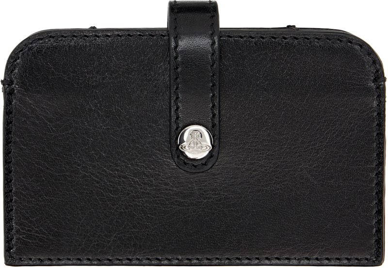 Black Accordion Card Holder 261314M163111
