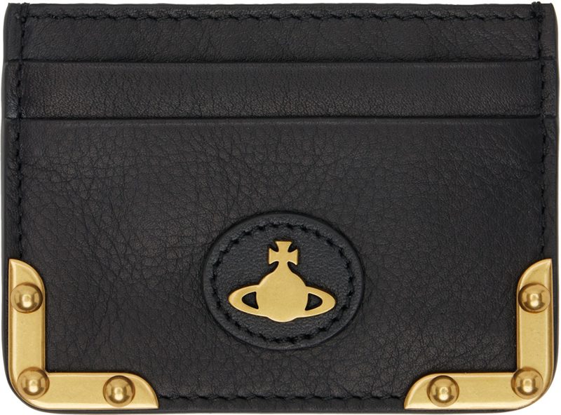 Black Flat Orb Card Holder 261314M163035