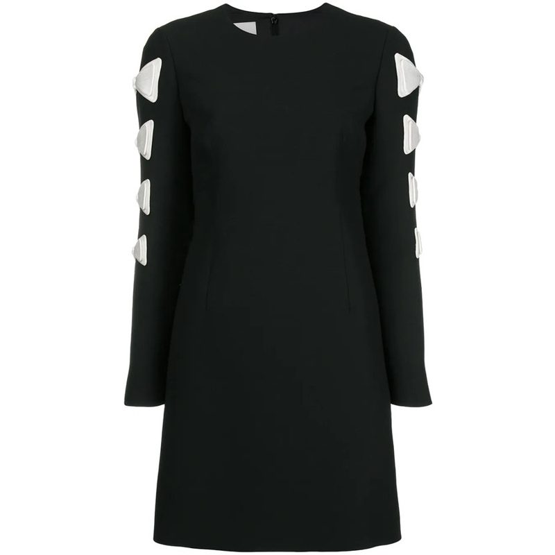 Garavani Garavani Bow-Detailed Mini Dress_Black