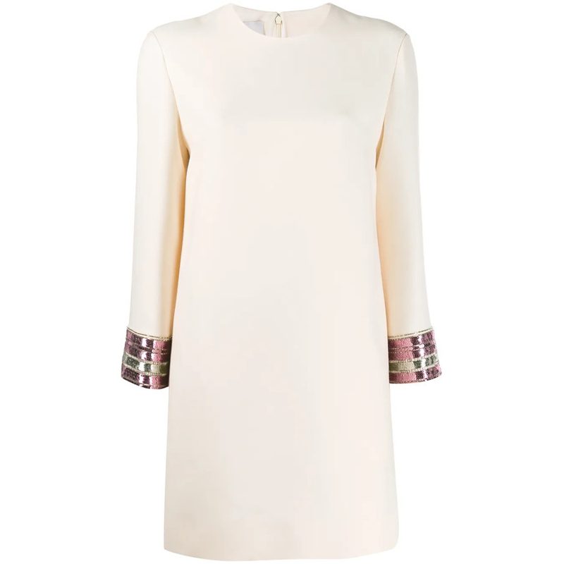 Garavani Garavani Sequin Embroidered Mini Dress_Red