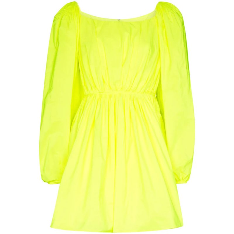 Garavani Garavani Puff Sleeve Mini Dress_Yellow