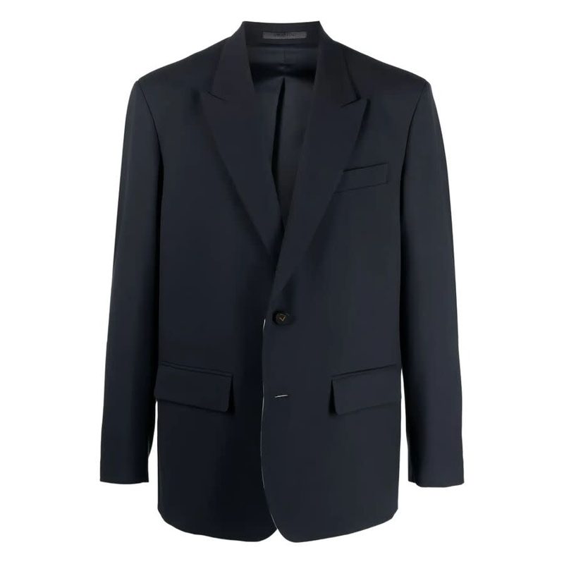 Garavani Garavani Single-Button Single-Breasted Blazer_Blue