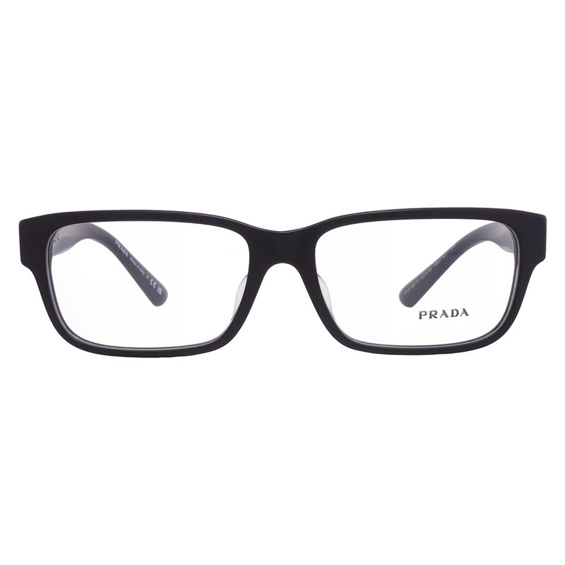 Demo Rectangular Mens Eyeglasses PR 18ZVF 1BO1O1 57