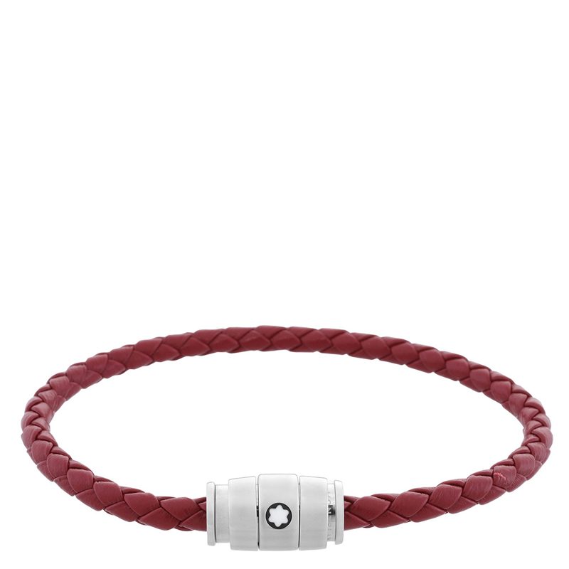 Montblanc Meisterstuck Steel & Russet Leather Bracelet_Russet