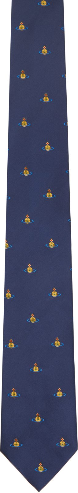 Navy 8.5cm Orb Tie 261314M158002