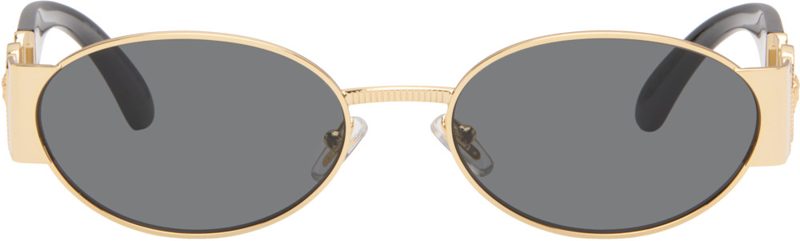 Gold Medusa Biggie Sunglasses 262404F005028