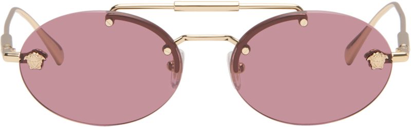 Gold Medusa Light Sunglasses 262404F005034