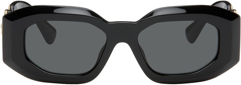 Black Maxi Medusa Biggie Sunglasses 262404F005045
