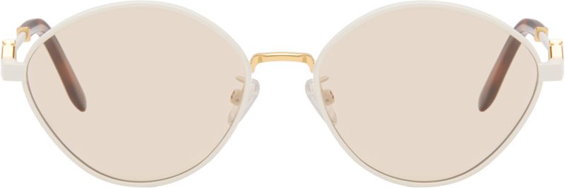 White FF Diamonds Sunglasses 262693F005010