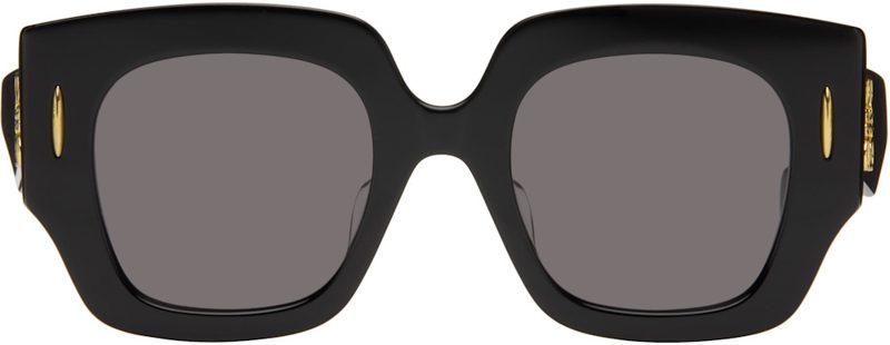 Black Square Anagram Sunglasses 262677F005036
