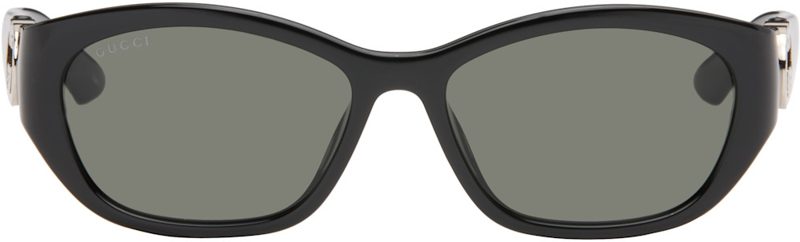 Black Hailey Round Sunglasses 261451F005050