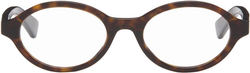 Brown Oval Glasses 261798F004008