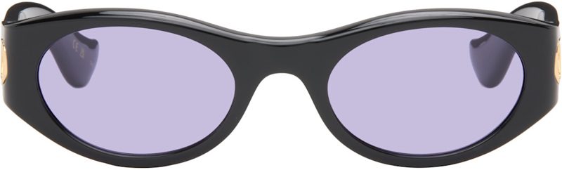 Black Vain Light V Logo Sunglasses 262476F005015