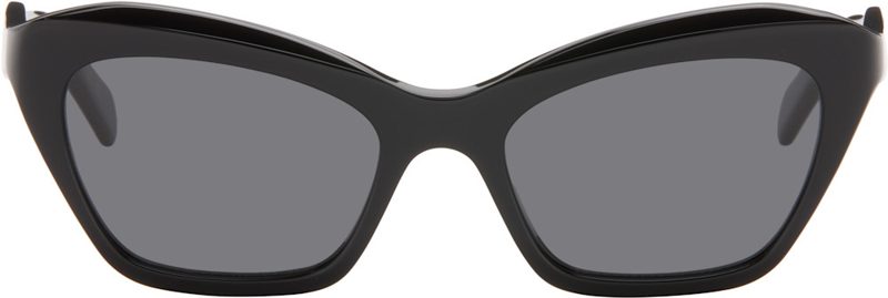 Black Cat-Eye Acetate Sunglasses 262476F005026