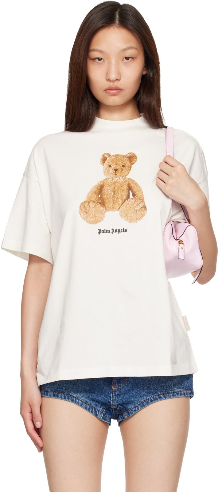 오프화이트 Bear Loose T-shirt 261695F110010