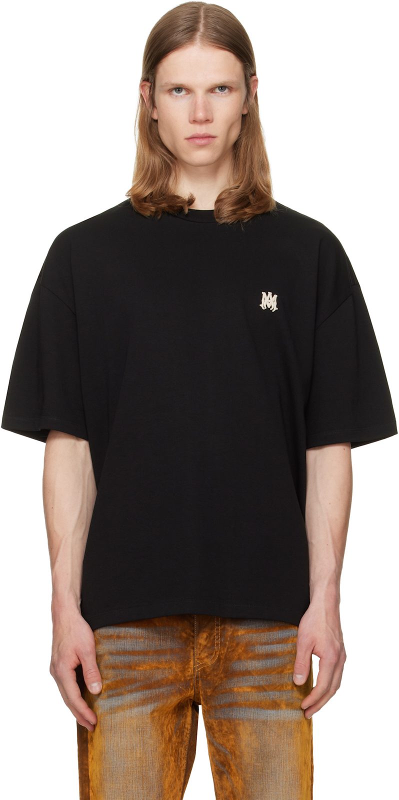 Black MA Skater T-shirt 262886M213020